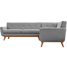 Engage L-Shaped Sectional Sofa in Expectation Gray