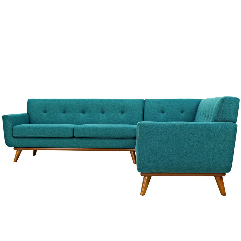 Engage L-Shaped Sectional Sofa in Teal