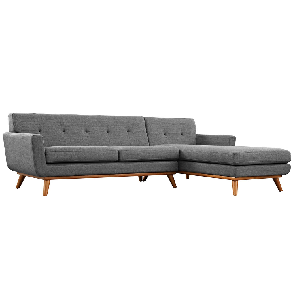 Engage Right-Facing Sectional Sofa in Gray