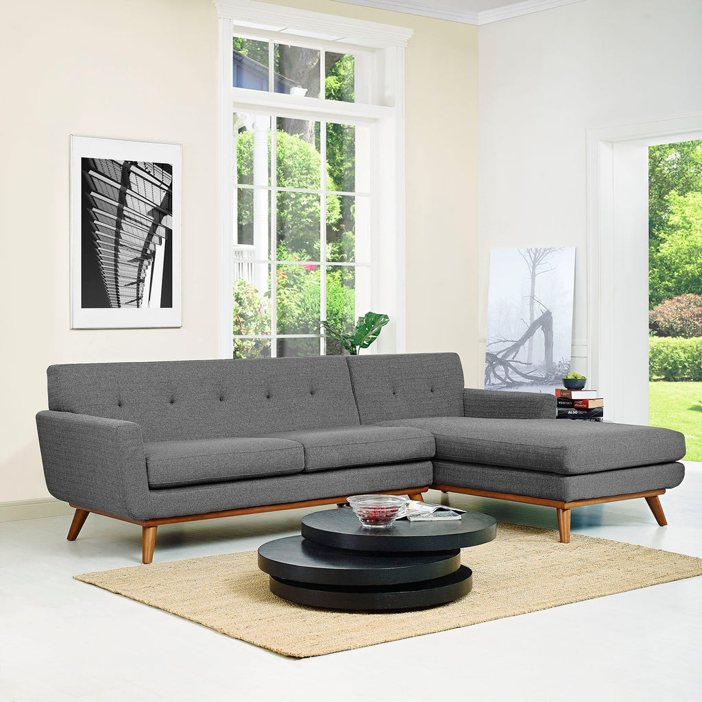 Engage Right-Facing Sectional Sofa in Gray