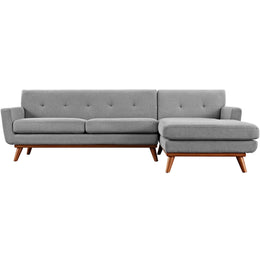 Engage Right-Facing Sectional Sofa in Expectation Gray