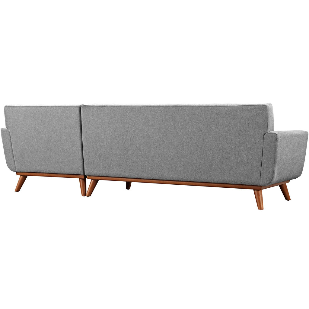 Engage Right-Facing Sectional Sofa in Expectation Gray