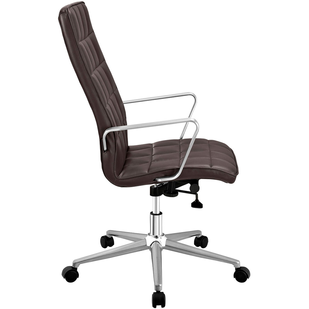 Tile Highback Office Chair in Brown