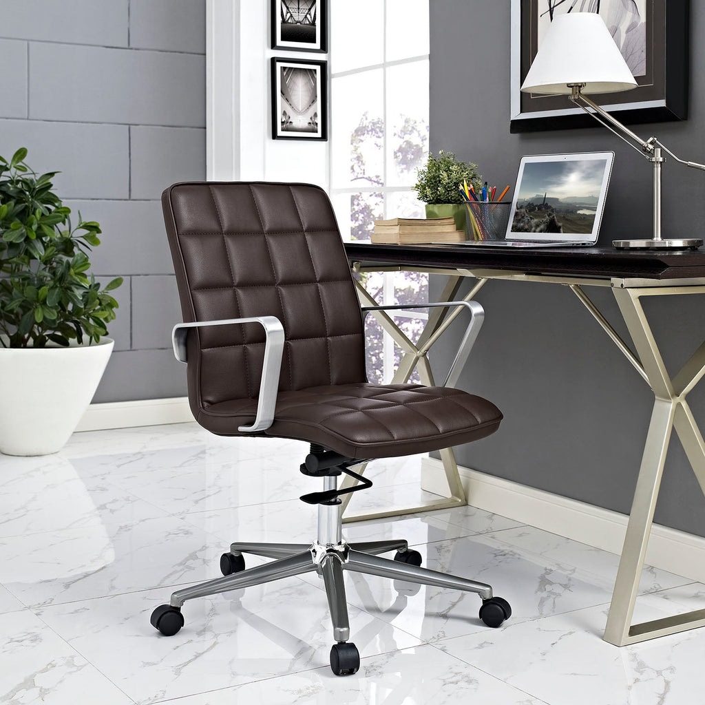 Tile Office Chair in Brown