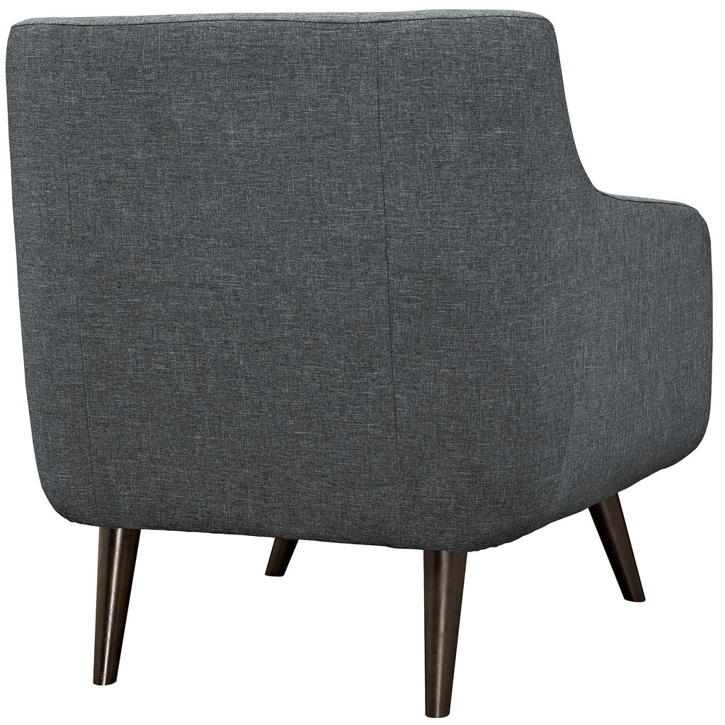 Verve Upholstered Fabric Armchair in Gray