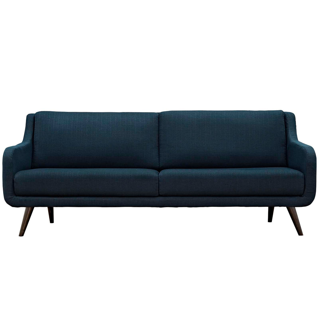 Verve Upholstered Fabric Sofa in Azure