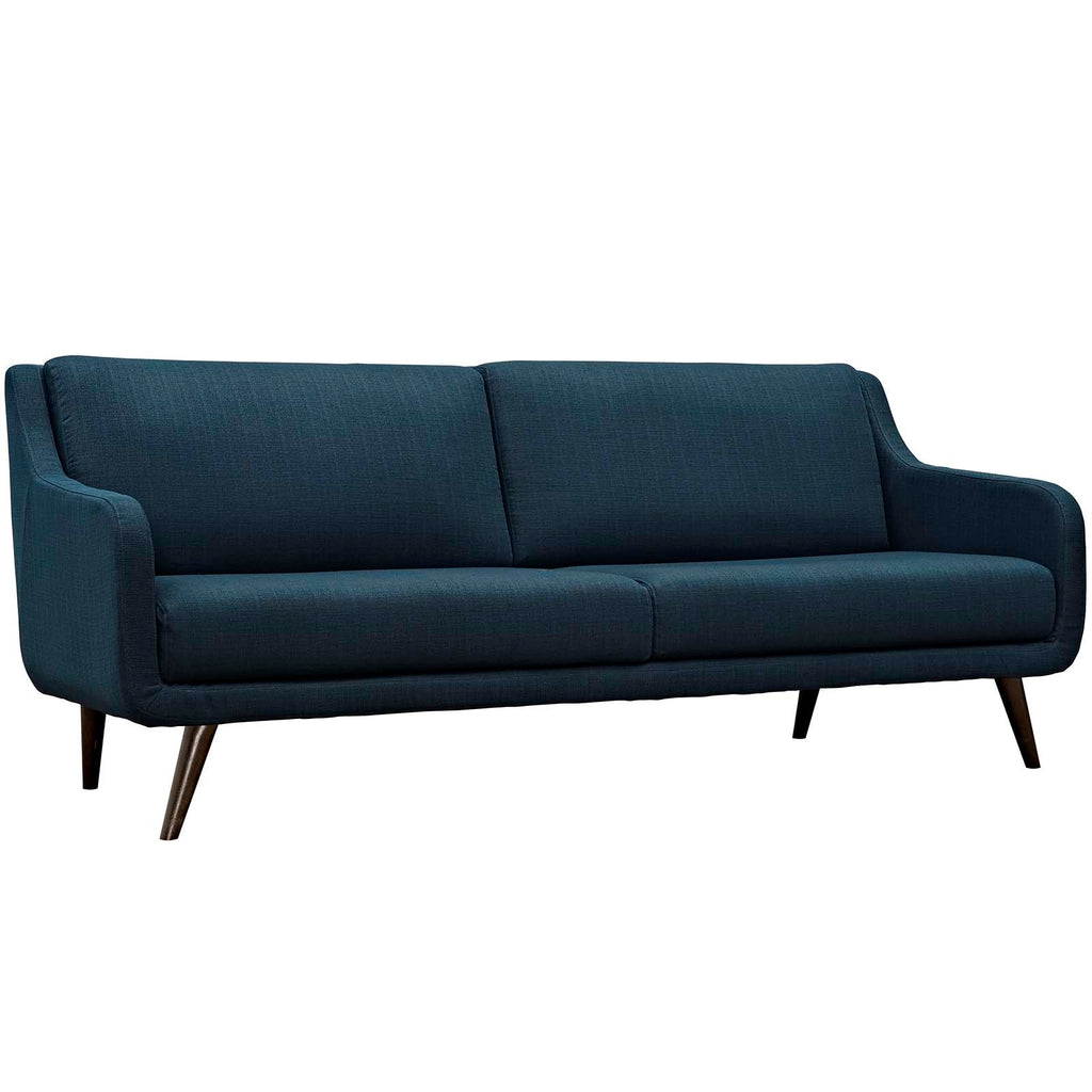 Verve Upholstered Fabric Sofa in Azure