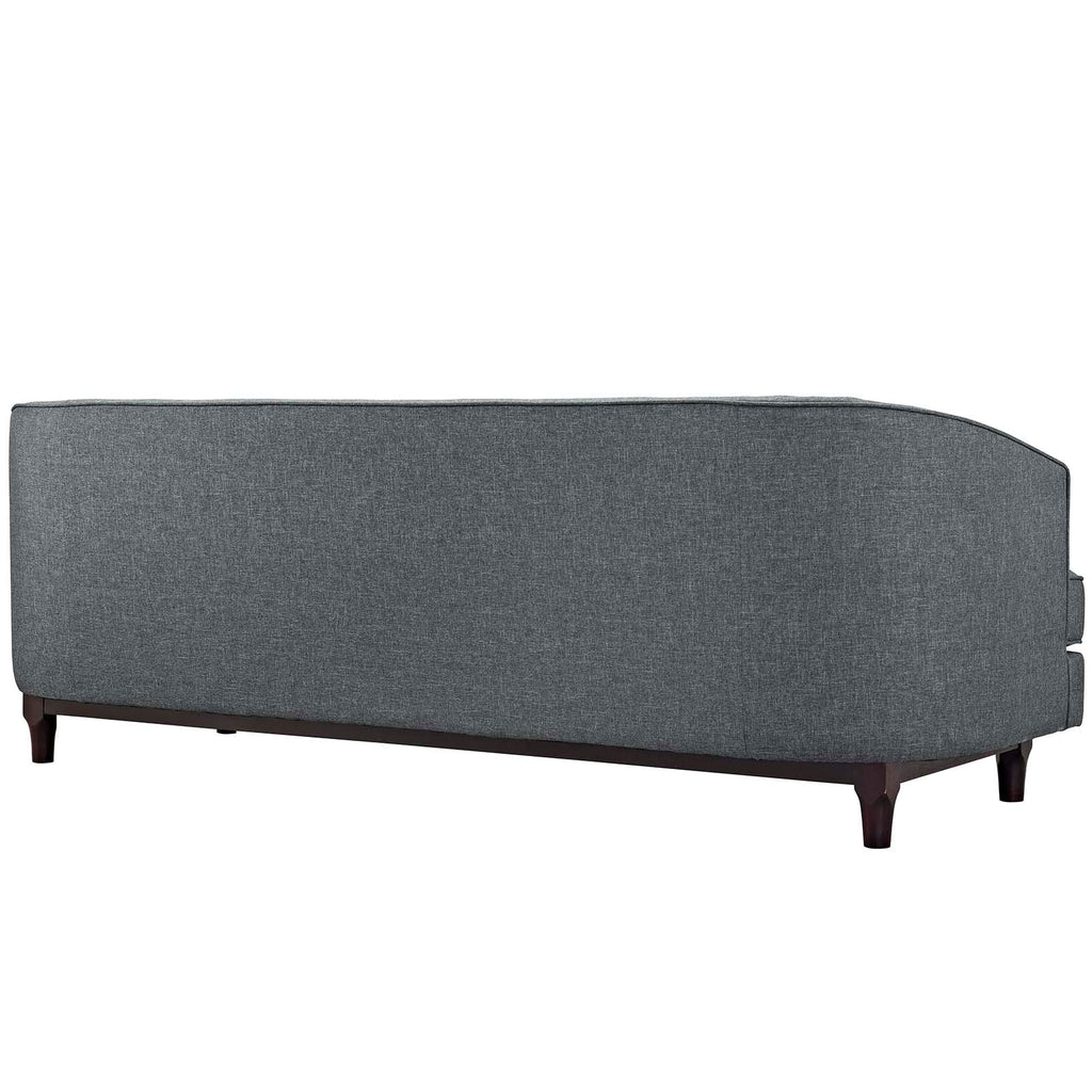 Coast Upholstered Fabric Sofa in Gray