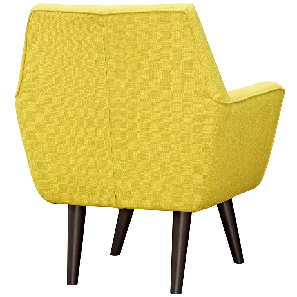 Posit Upholstered Fabric Armchair in Sunny