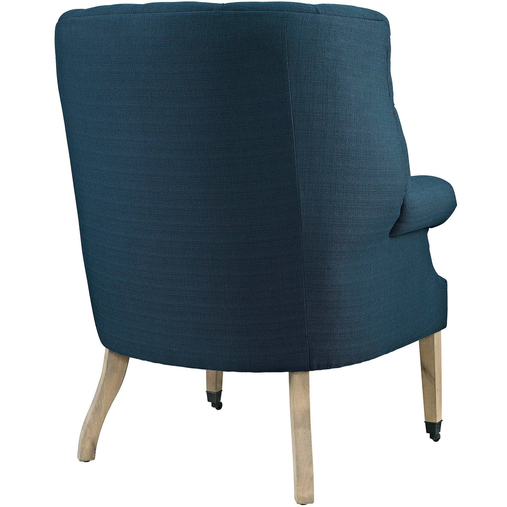 Chart Upholstered Fabric Lounge Chair in Azure