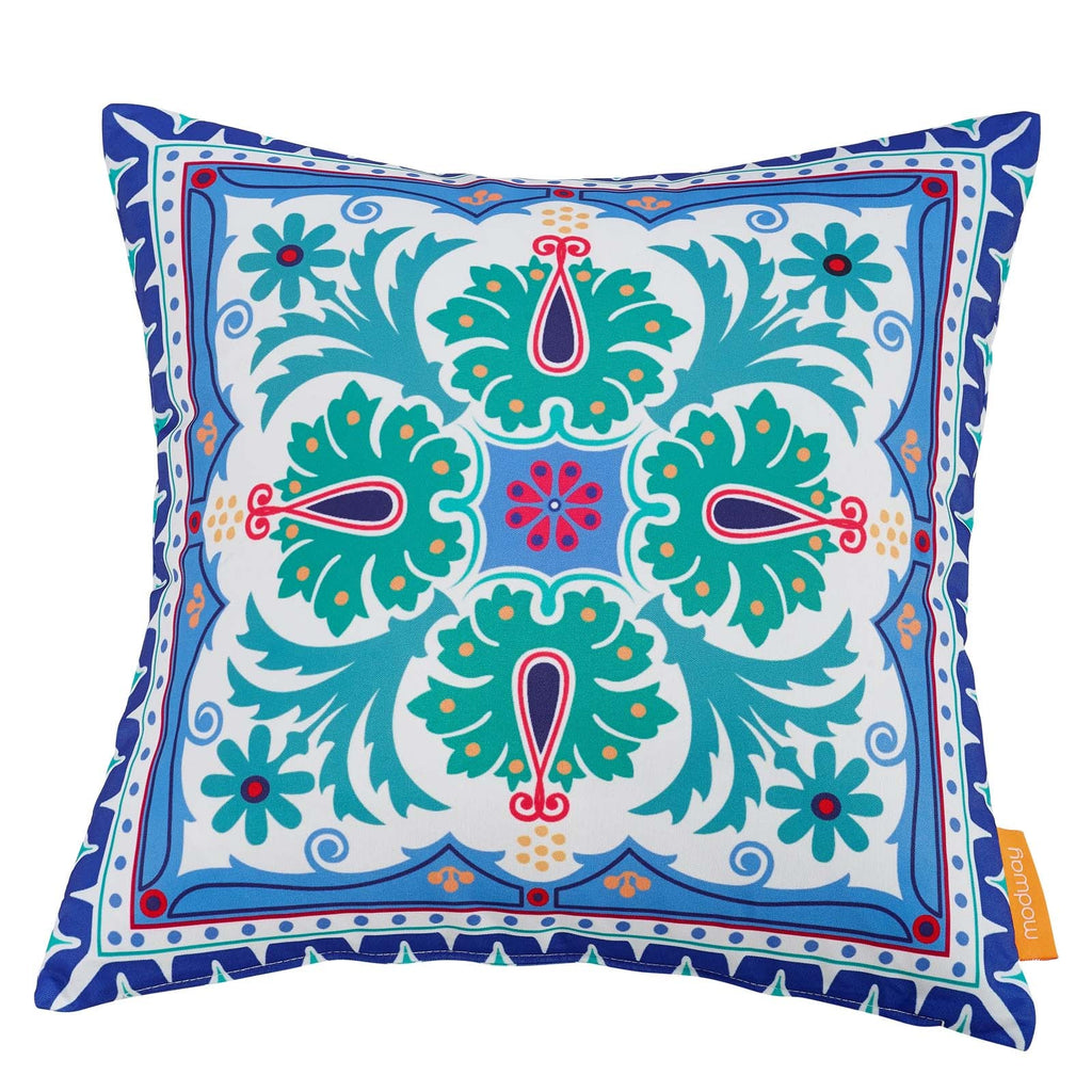 Modway Outdoor Patio Single Pillow in Clover