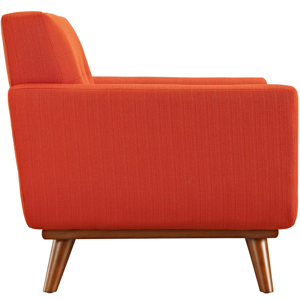 Engage 2 Piece Armchair and Ottoman in Atomic Red