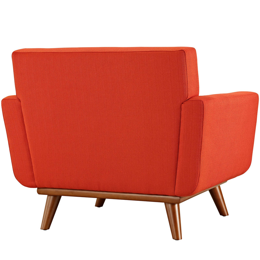 Engage 2 Piece Armchair and Ottoman in Atomic Red