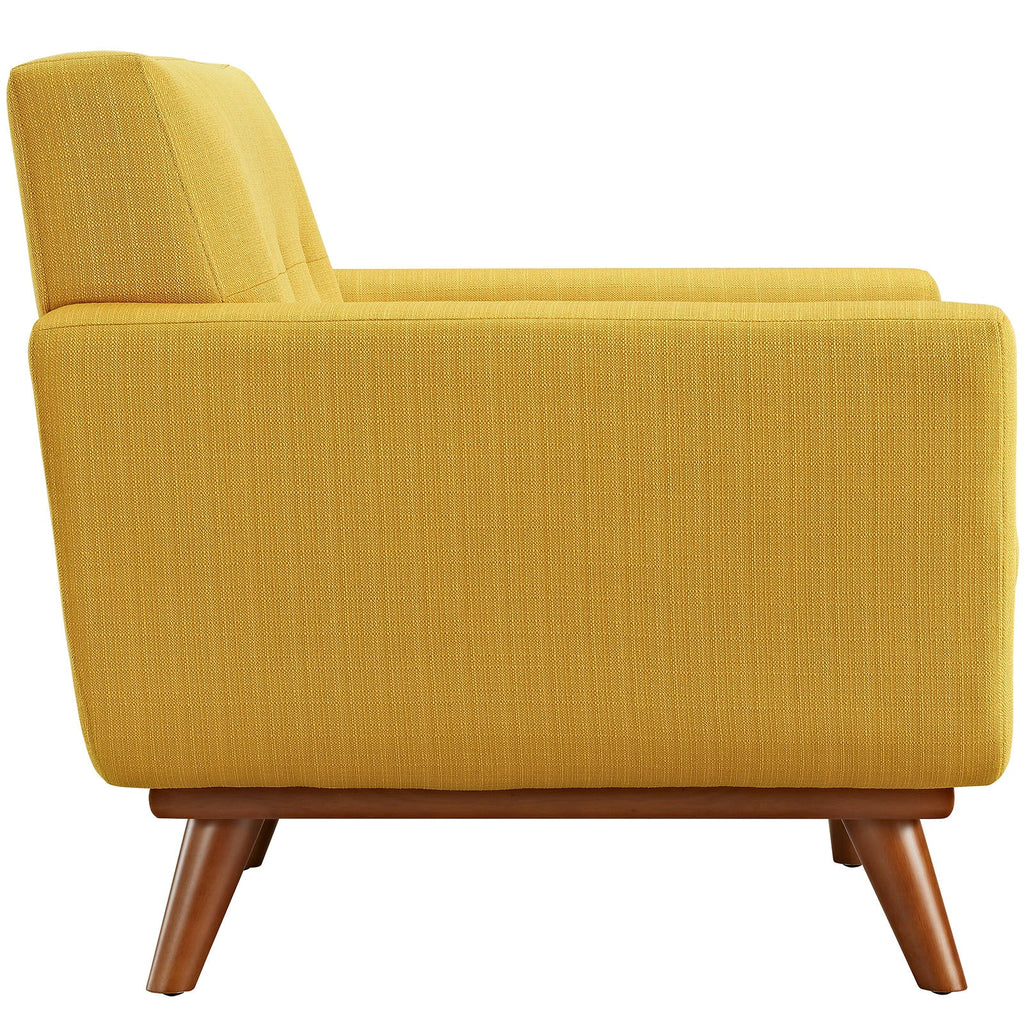 Engage 2 Piece Armchair and Ottoman in Citrus