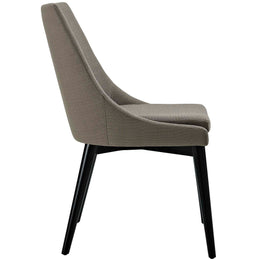Viscount Fabric Dining Chair in Granite