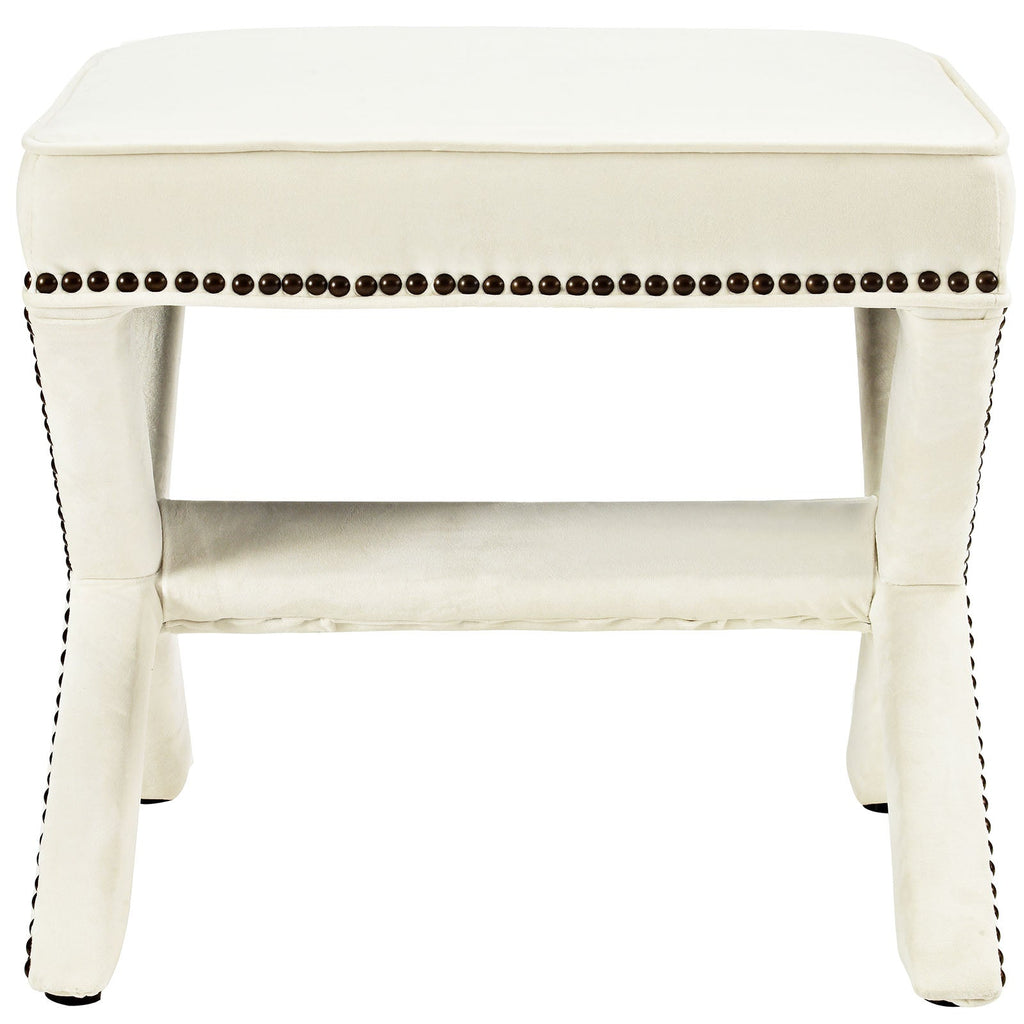 Rivet Bench in Ivory