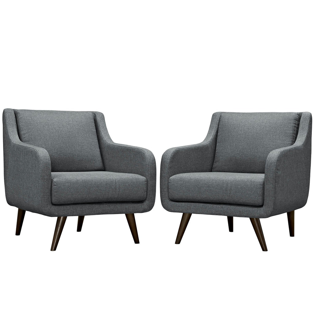 Verve Armchairs Set of 2 in Gray