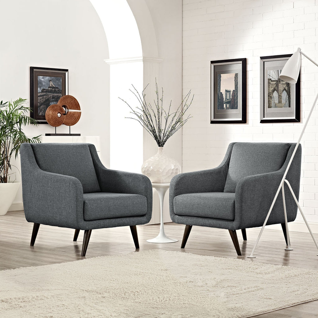 Verve Armchairs Set of 2 in Gray