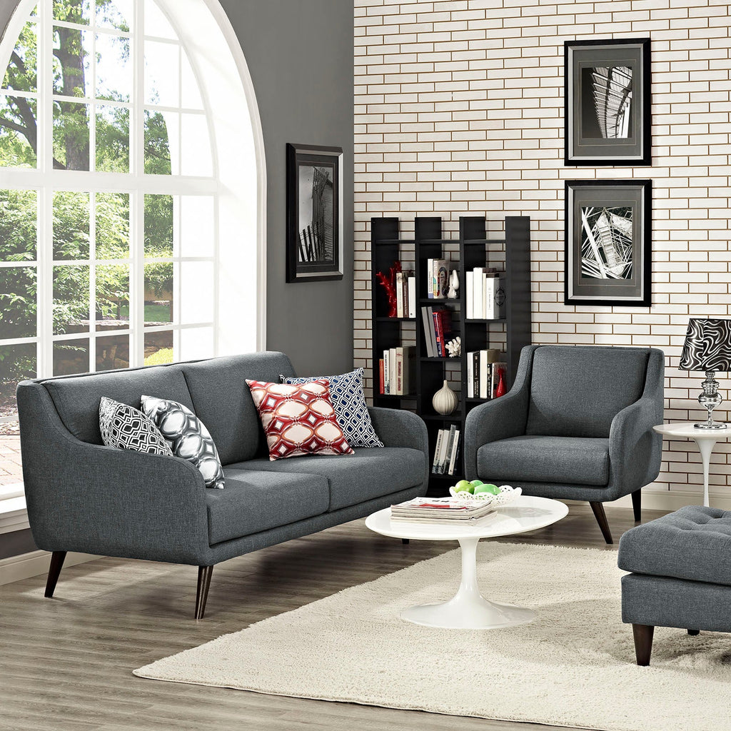 Verve Living Room Set Set of 2 in Gray
