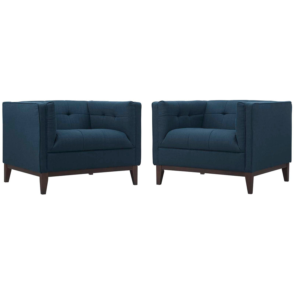 Serve Armchairs Set of 2 in Azure