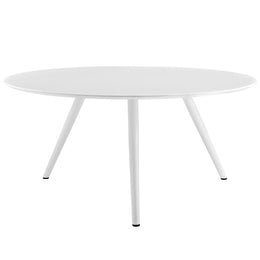 Lippa 60" Round Wood Top Dining Table with Tripod Base