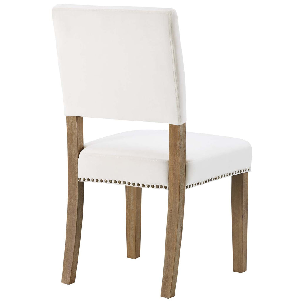 Oblige Wood Dining Chair in Ivory