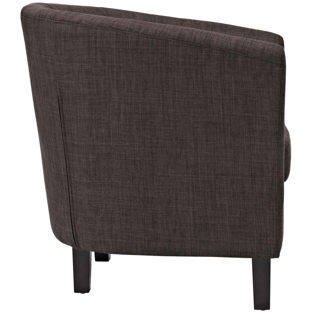 Prospect Upholstered Fabric Armchair in Brown