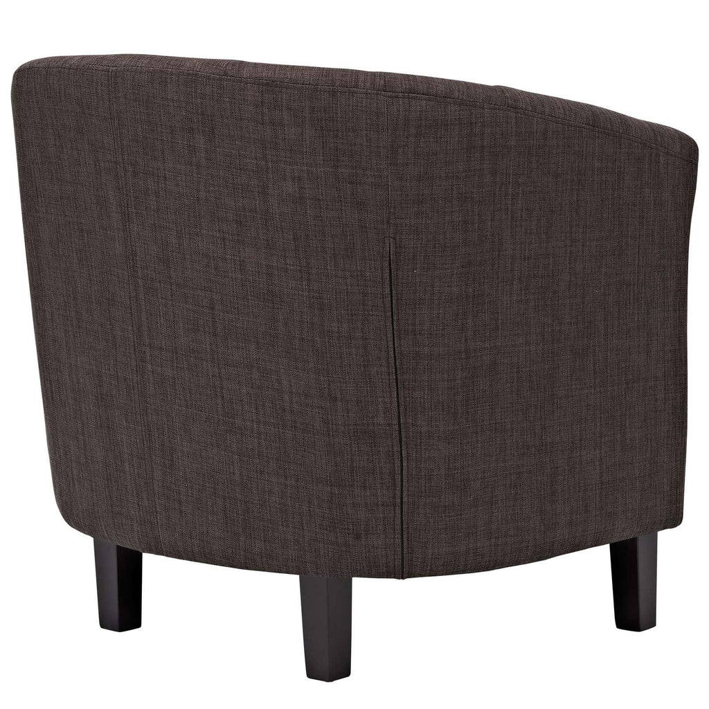 Prospect Upholstered Fabric Armchair in Brown