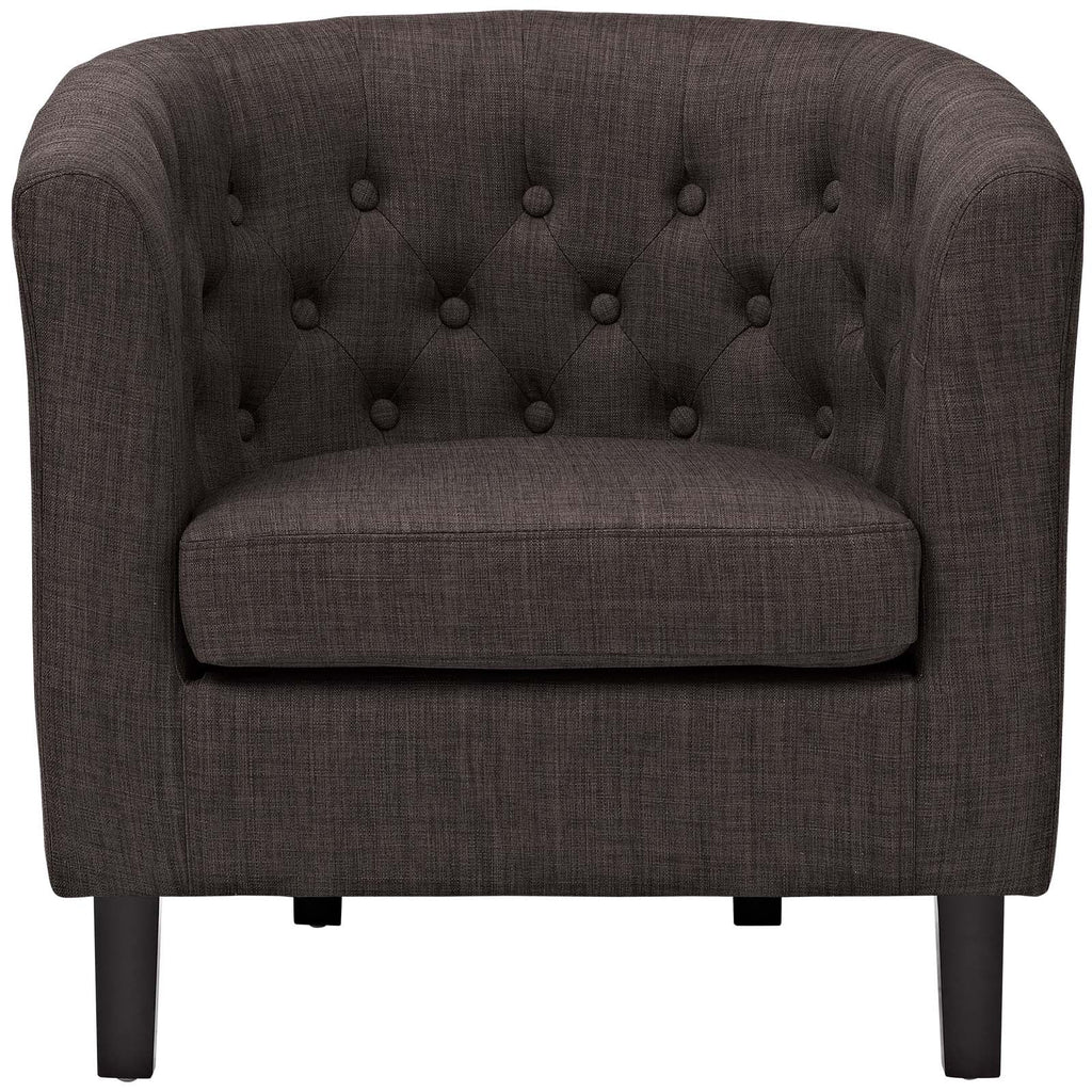 Prospect Upholstered Fabric Armchair in Brown