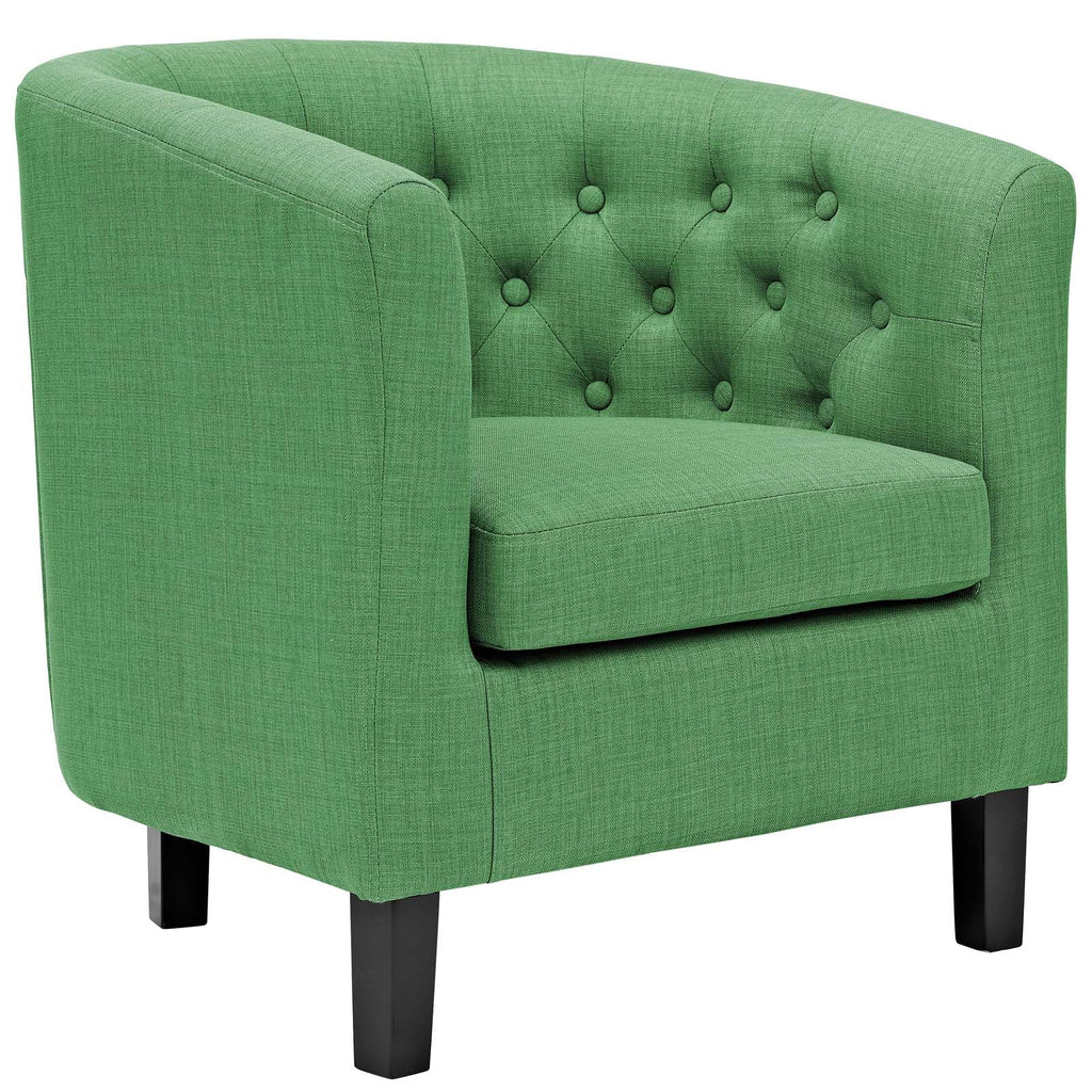 Prospect Upholstered Fabric Armchair in Kelly Green