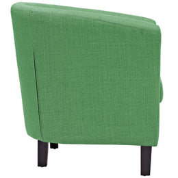 Prospect Upholstered Fabric Armchair in Kelly Green
