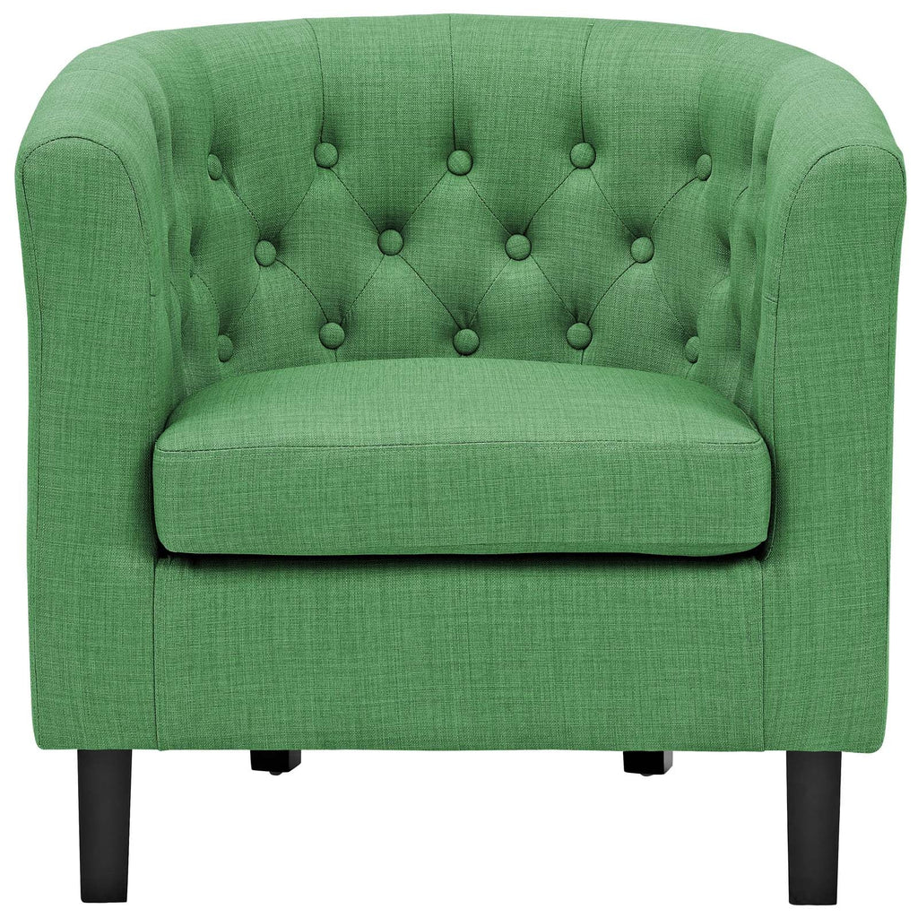 Prospect Upholstered Fabric Armchair in Kelly Green