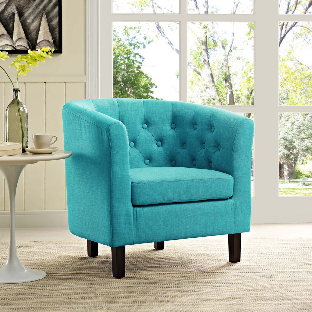 Prospect Upholstered Fabric Armchair in Pure Water