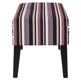 Connect Upholstered Fabric Bench in Stripe