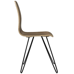 Drift Bentwood Dining Side Chair in Walnut