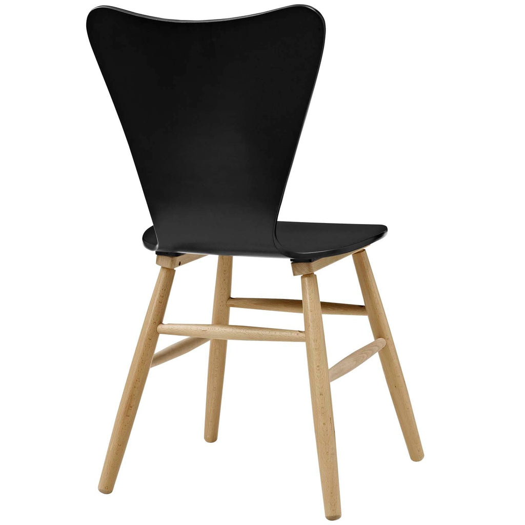 Cascade Wood Dining Chair in Black