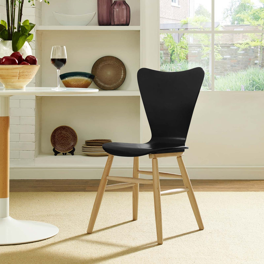 Cascade Wood Dining Chair in Black