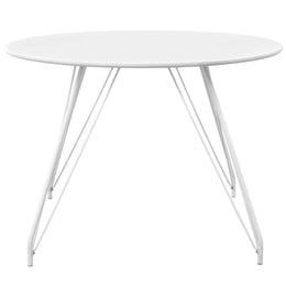 Satellite Circular Dining Table in White