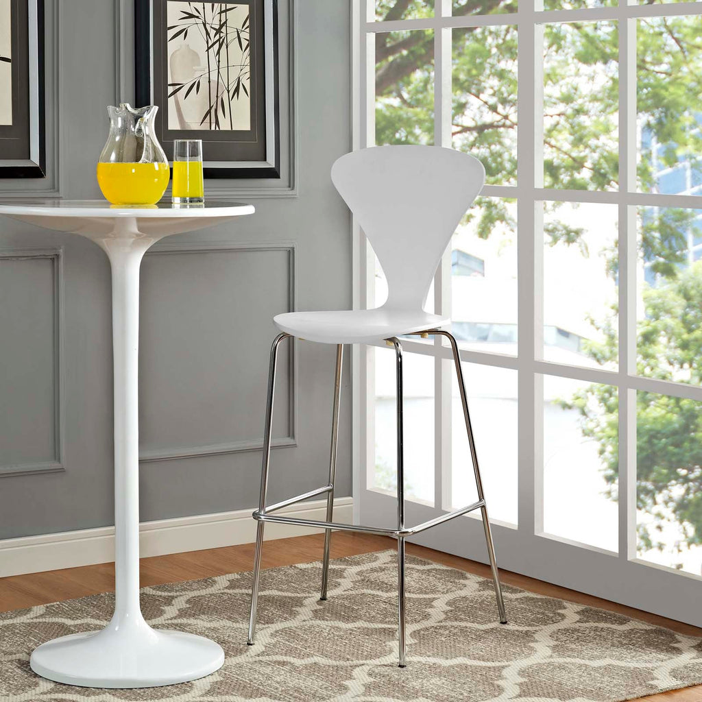 Passage Dining Bar Stool in White