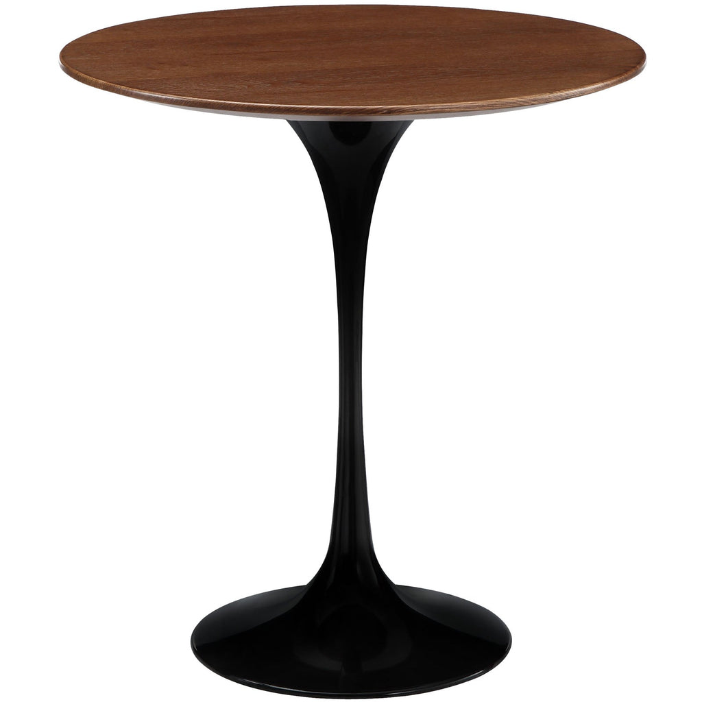 Lippa 20" Wood Side Table in Black