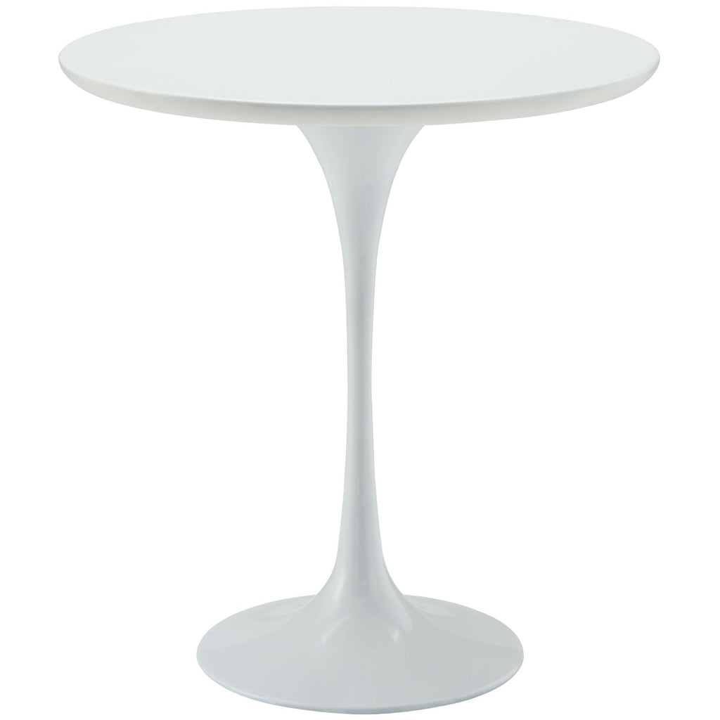 Lippa 20" Wood Side Table in White
