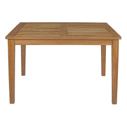 Marina Outdoor Patio Teak Dining Table in Natural-3