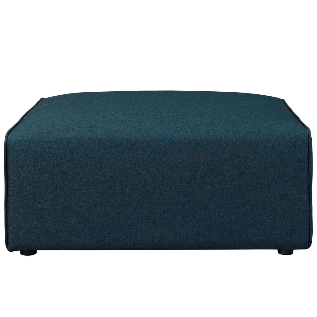 Mingle Fabric Ottoman in Blue