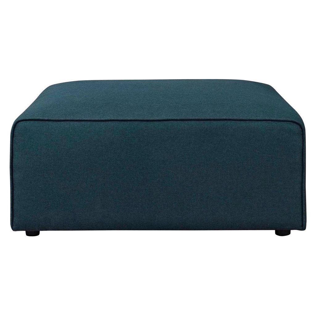 Mingle Fabric Ottoman in Blue