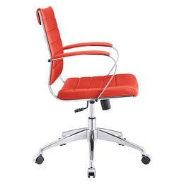 Jive Mid Back Office Chair in Red-2