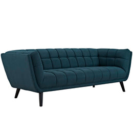 Bestow Upholstered Fabric Sofa in Blue