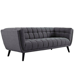 Bestow Upholstered Fabric Sofa in Gray