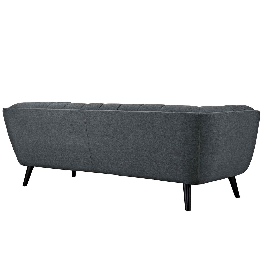 Bestow Upholstered Fabric Sofa in Gray