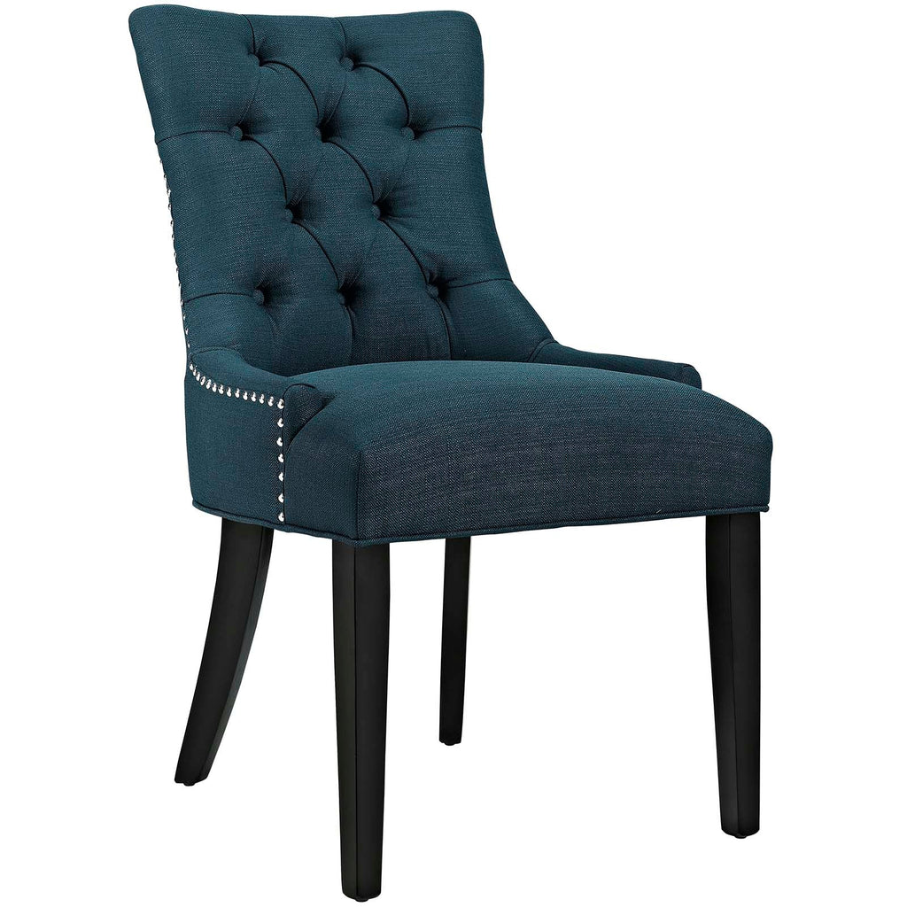 Regent Dining Side Chair Fabric Set of 2 in Azure