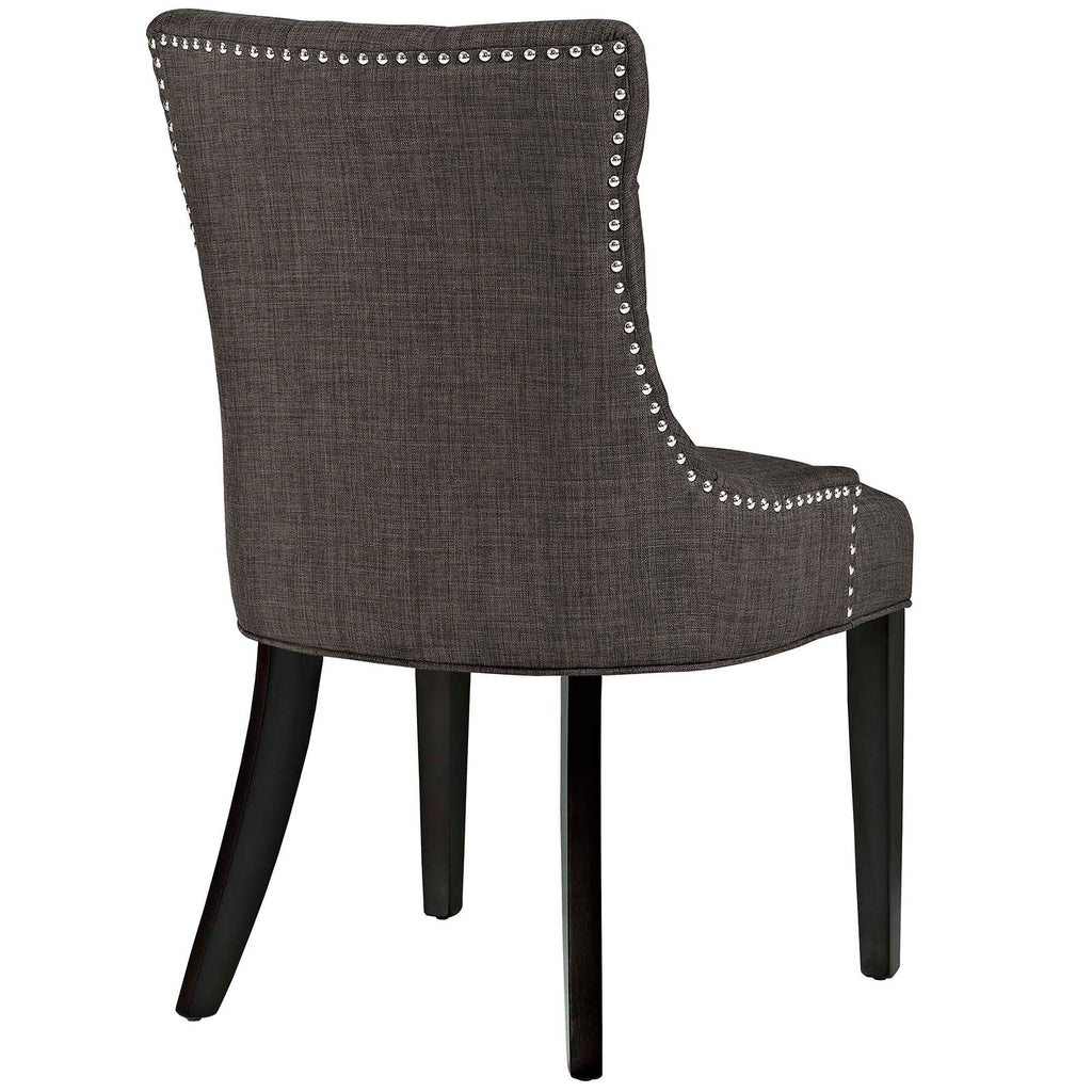 Regent Dining Side Chair Fabric Set of 2 in Brown